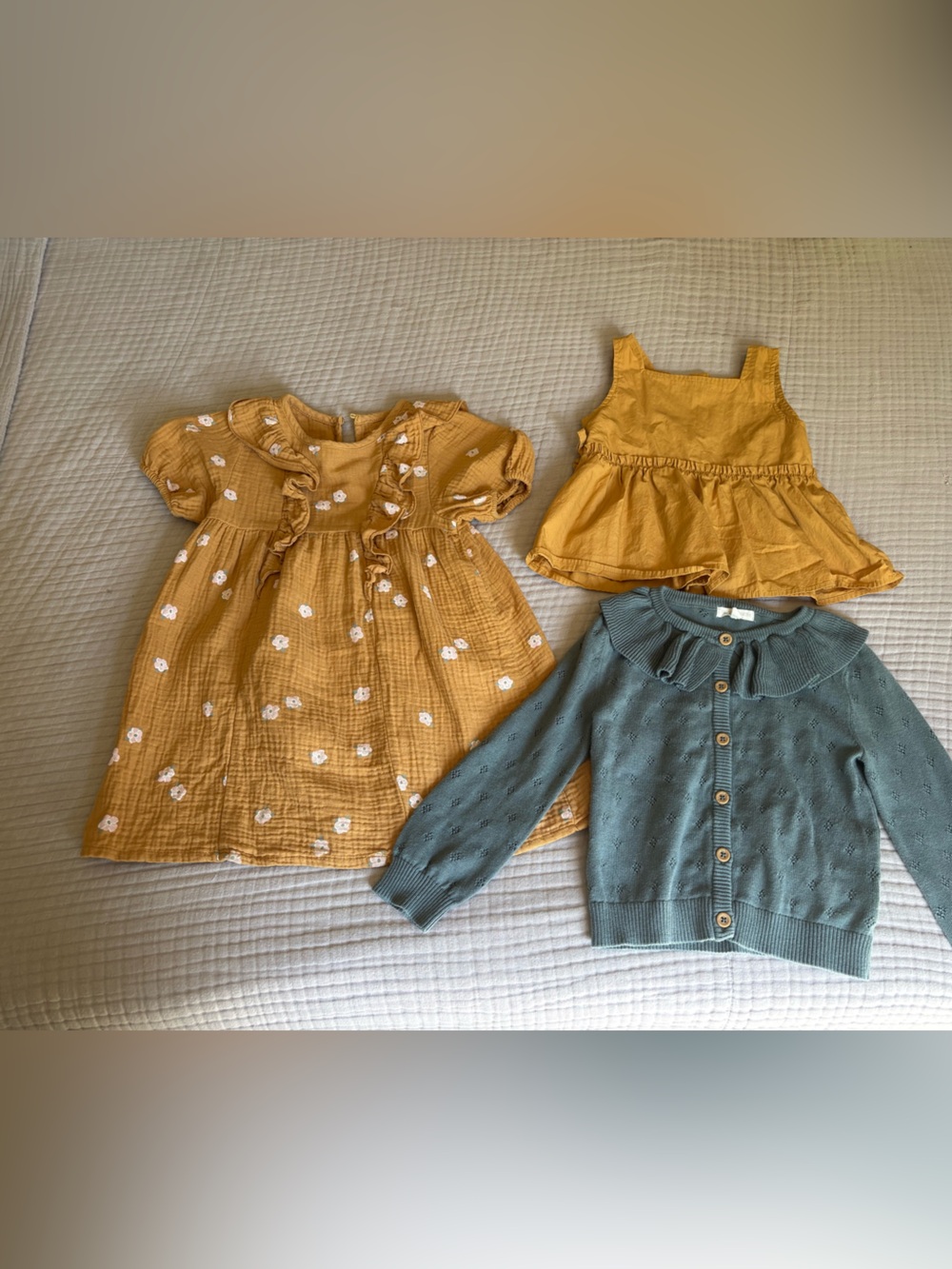 Greyson Collective. 3 piece set. Dress, tank and Cardigan. 4T.